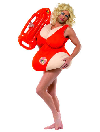 Smiffys Deluxe Baywatch Lifeguard Costume In Red And Yellow For - Foto 4